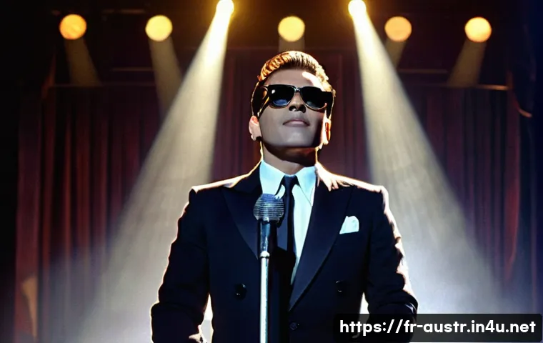 오스트리아의 대중 가수 및 밴드 - **Iconic 80s Austropop Star Performance:** A charismatic male musician, embodying the iconic style o...